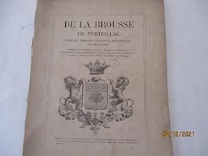 De la Brousse de Verteillac - Limousin, Périgord, Saintonge, Bourbonnais, Ile-de-France de d'Hozi...