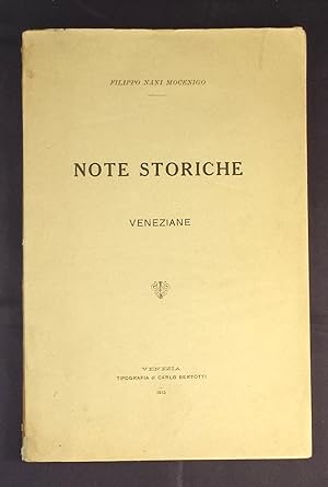 Note storiche veneziane.