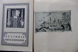 Zwei Ex Libris "Fritz Schneider".