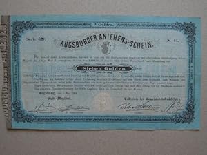 Augsburger Anlehens-Schein. 7 Gulden Serie 529 No. 44.
