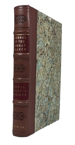 Journal of the Bombay Branch of the Royal Asiatic Society. Bound volume containing two early issu...