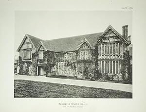 Original Antique Photograph Illustration of Ockwells Manor House in Kent, Berkshire By Garner & S...