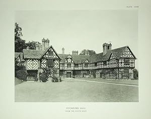 Original Antique Photograph Illustration of Pitchford Hall in Shropshire By Garner & Stratton, Pu...