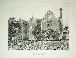 Original Antique Photograph Illustration of Wilderhope Manor House, Much Wenlock in Shropshire, B...