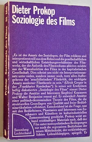 Soziologie des Films. Erweiterte Sonderausgabe Soziologische Texte Bd. 69.