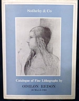 Odilon Redon: Catalogue of Fine Lithographs by; Held on March 26th 1968.
