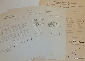 [ Inventors ] Small archive of material related to John Hays Hammond Jr. including signed letters...