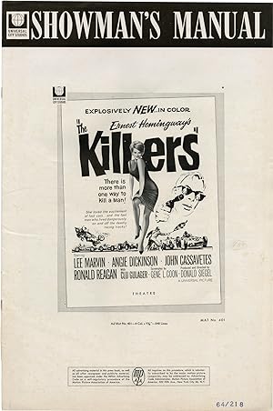 The Killers (Original Pressbook for the 1964 film)