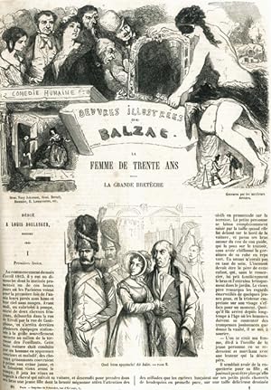 Oeuvres illustrées. Dessins par Tony Johannot, Staal, Bertall, E. Lampsonius, H. Monnier, Daumier...