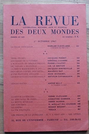 La Revue des Deux Mondes n°19 du 1er octobre 1967