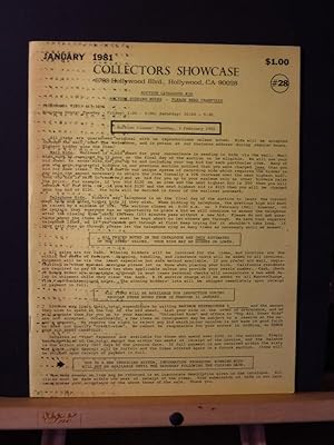 Collectors Showcase, Auction Catalogue #28, January 1981
