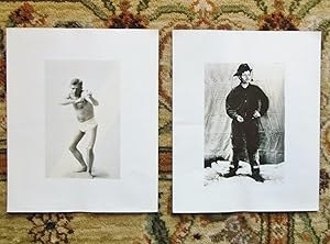 TWO PHOTOGRAPHS of JACK LONDON - 1 Boxing in Underwear - For FILM of MARTIN EDEN