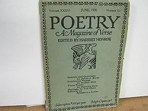Poetry a Magazine of Verse June, 1930 Vol. XXXVI Number 111