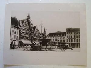 Aachen, Market & Charlemagne Fountain, Original 1975 Press Photo