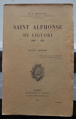 Saint Alphonse de Liguori 1696-1787.