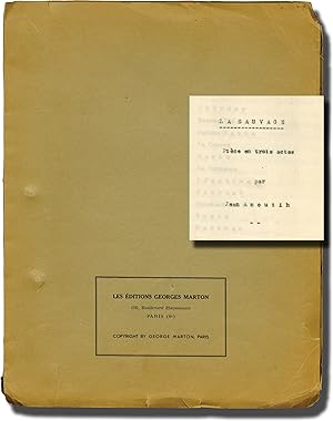 La Sauvage [Restless Heart] (Original script for the 1938 play)