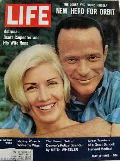 Life Magazine May 18, 1962 -- Cover: Scott Carpenter and His Wife Rene