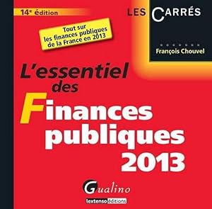l'essentiel des finances publiques (édition 2013)
