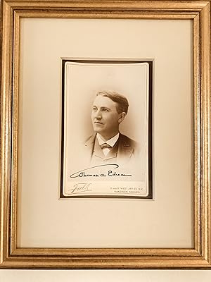 Thomas Edison SIGNED Cabinet Photograph