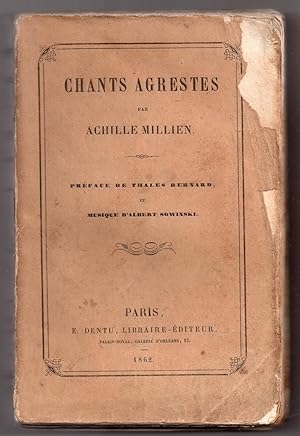 Chants Agrestes - Préface de Thalès Bernard et Musique d'Albert Sowinski