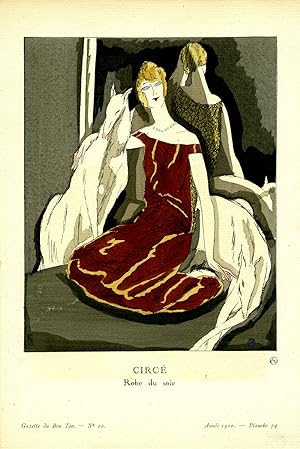 Circe, Robe du soir; Print from the Gazette du Bon Ton