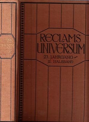 Reclams Universum - Moderne illustrierte Wochenschrift. Siebenundzwanzigster (27.) Jahrgang 1911,...
