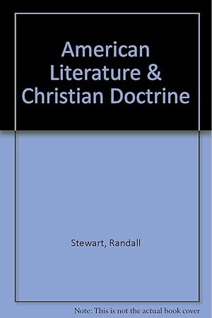 American Literature And Christian Doctrine