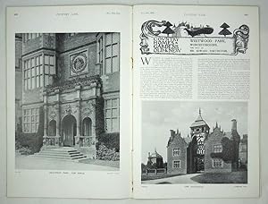 Original Issue of Country Life Magazine Dated November 29th 1902 with a Main Feature of Westwood ...