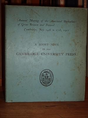 The University Press, Cambridge. [A short note on the Cambridge University Press.]
