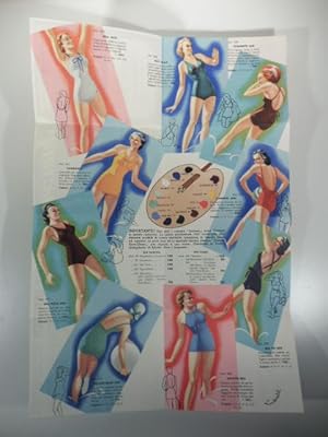 Il costume Jantzen aderisce in modo perfetto alle linee del corpo. (Pieghevole pubblicitario)