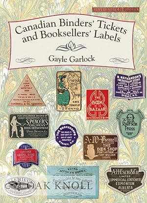 CANADIAN BINDERS' TICKETS AND BOOKSELLERS' LABELS