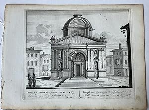 [Antique print, etching/ets, Rome] TEMPLUM SATURNI. Views of Rome [Set title]/Tempel van Saturnus...