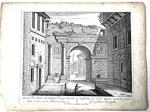[Antique print, etching/ets, Rome] ARCUS, Divo MARC. ANTONINO. Views of Rome [Set title] (Boog va...