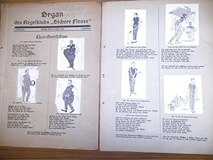 Organ des Kegelklubs ' Sichere Flosse. ' 1. Jahrgang, Nummer 1, datiert Berlin, den 18. März 1922.