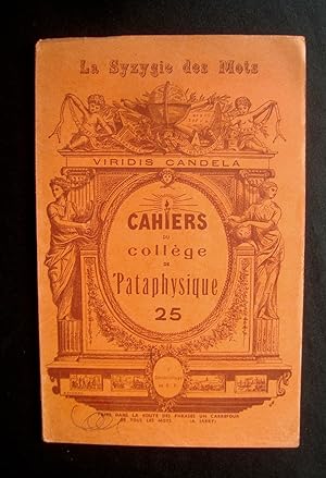 Cahiers du Collège de Pataphysique - N° 25 - Le don des Langues -