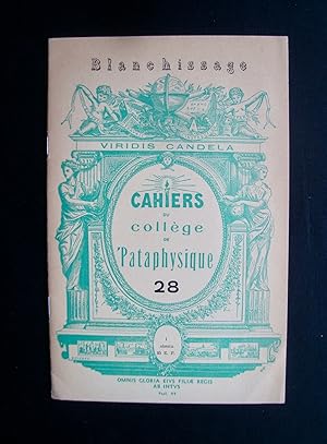 Cahiers du Collège de Pataphysique - N° 28 - Blanchissage -