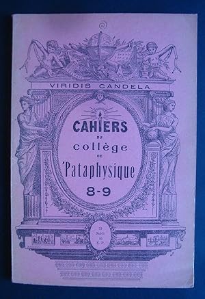 Cahiers du Collège de Pataphysique - N° 8-9 -