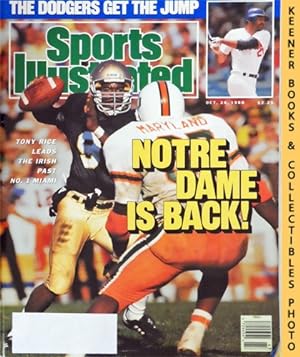 Sports Illustrated Magazine, October 24, 1988: Vol 69, No. 18 : Notre Dame Is Back! Tony Rice Lea...