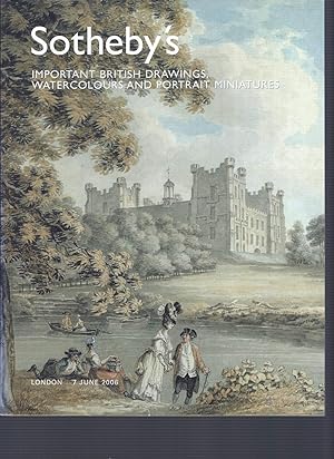 [AUCTION CATALOG] SOTHEBY'S: IMPORTANT BRITISH DRAWINGS, WATERCOLOURS AND PORTRAIT MINIATURES: 7 ...