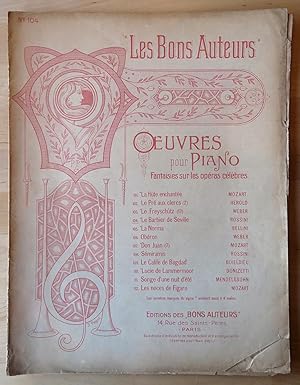 Oeuvres pour Piano. Fantaisies sur les opéras célèbres. Le barbier de Seville.