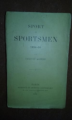 Sport et Sportsmen 1894-96