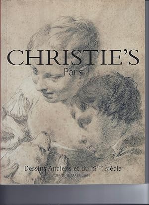 [AUCTION CATALOG] CHRISTIE'S: DESSINS ANCIENS ET DU 19EME SIECLE: JEUDI 18 MARS 2004