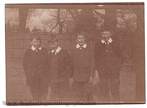 Rare Unsigned Snapshot Photograph as a boy at Heath Mount Preparatory School, (Evelyn, 1903-1966,...