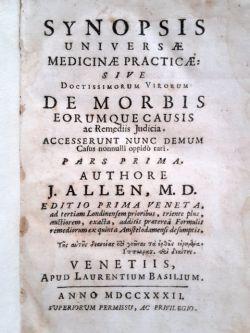 Synopsis universae medicinae practicae sive doctissimorum virorum de morbis eorumque causis ac re...