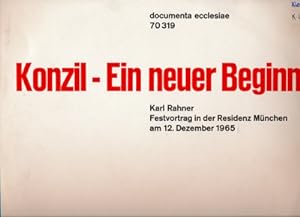 Karl Rahner liest: Konzil - Ein neuer Beginn [Vinyl-LP]. Festvortrag in der Residenz München am 1...