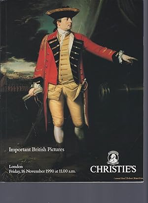 [AUCTION CATALOG] CHRISTIE'S: IMPORTANT BRITISH PICTURES: FRIDAY 16 NOVEMBER 1990