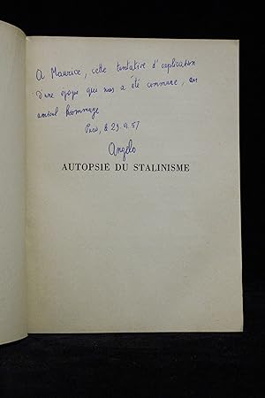 Autopsie du stalinisme, avec le texte intégral du rapport Krouchtchev