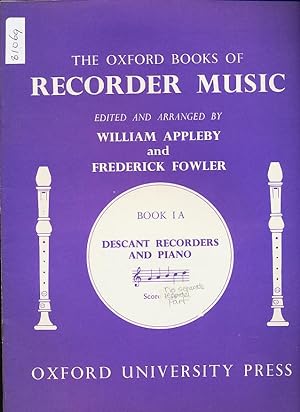 The Oxford Books of Recorder Music. Edited and arranged by W. Appleby and F. Fowler . Recorder part