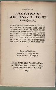 Superb signed bindings by T.J. Cobden-Sanderson, books illustrated by Cruikshank, Rowlandson, Alk...