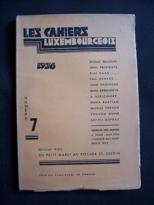 Les cahiers luxembourgeois - N°7 1936